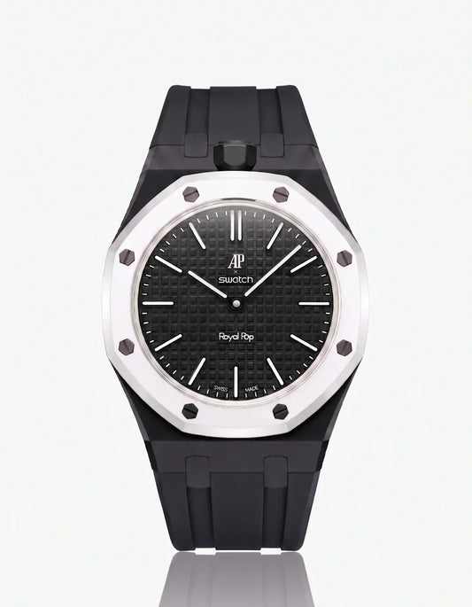 Silicone Strap & Case Royal Pop Ocho Negro(Customize  Colors)