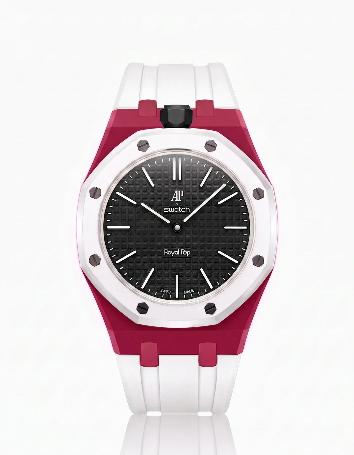 Silicone Strap & Case Royal Pop Ocho Negro(Customize  Colors)