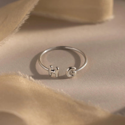 Duo Bubble Initial Ring