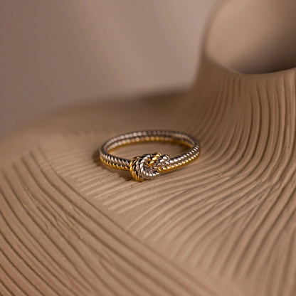 Mixed Metal Knot Ring