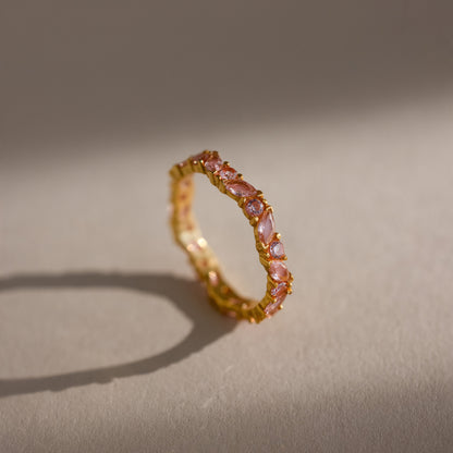 Staggered Marquise Birthstone Ring