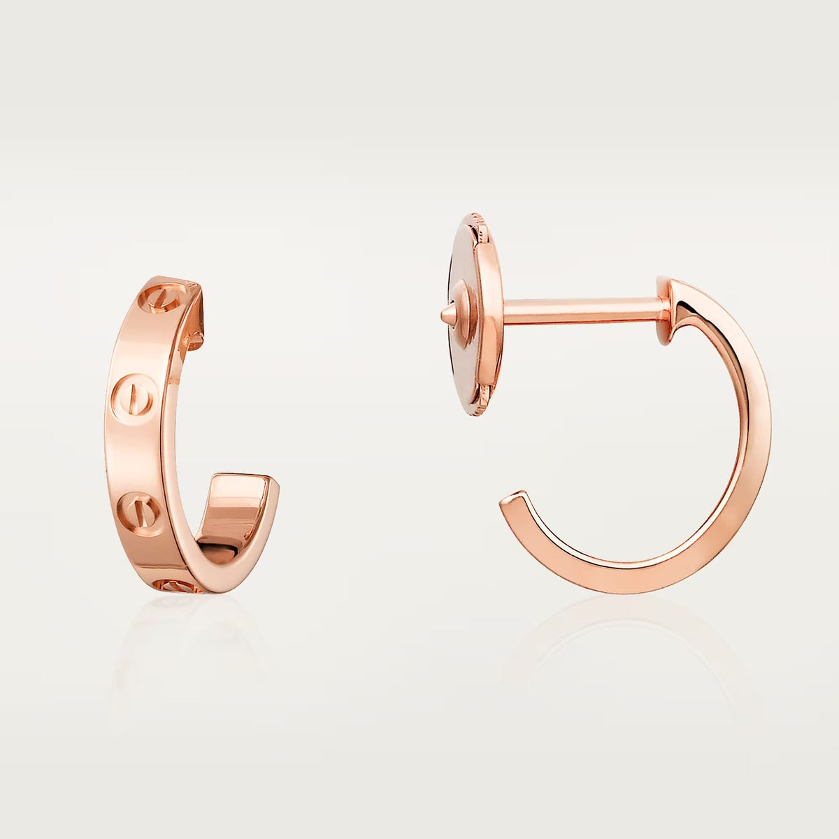 [OAKJURI Jewelry] LOVE EARRINGS 2.65 MM NO DIAMOND SMALL