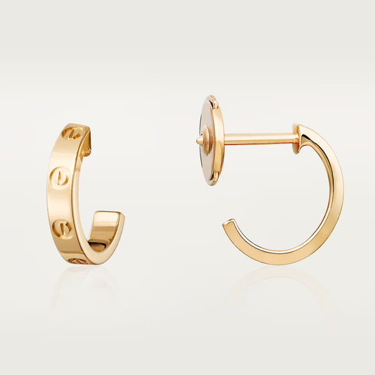 [OAKJURI Jewelry] LOVE EARRINGS 2.65 MM NO DIAMOND SMALL