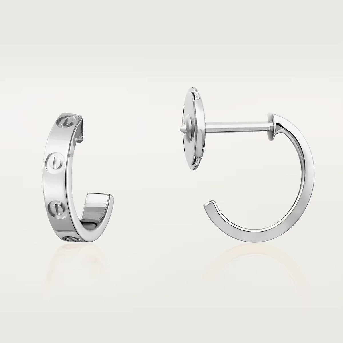 [OAKJURI Jewelry] LOVE EARRINGS 2.65 MM NO DIAMOND SMALL