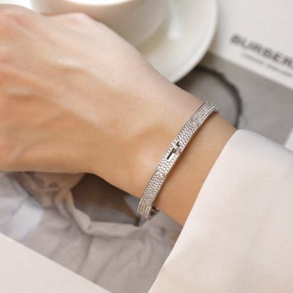 [OAKJURI Jewelry]KELLY BRACELET DIAMOND PAVED