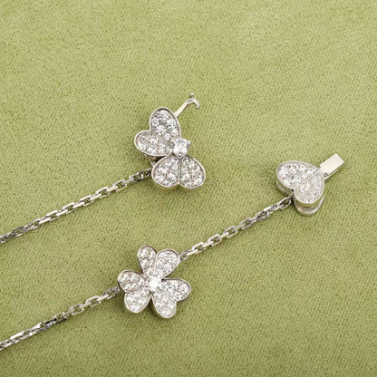 [OAKJURI Jewelry]FRIVOLE SILVER 9 FLOWERS NECKLACE
