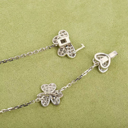 [OAKJURI Jewelry]FRIVOLE SILVER 9 FLOWERS NECKLACE