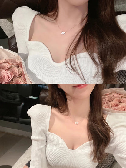 [OAKJURI Jewelry]JEUX DE NECKLACE 1 DIAMOND