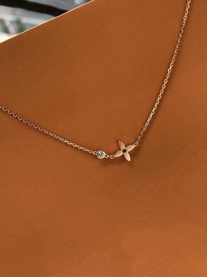 [OAKJURI Jewelry]BLOSSOM PENDANT PINK GOLD AND DIAMOND