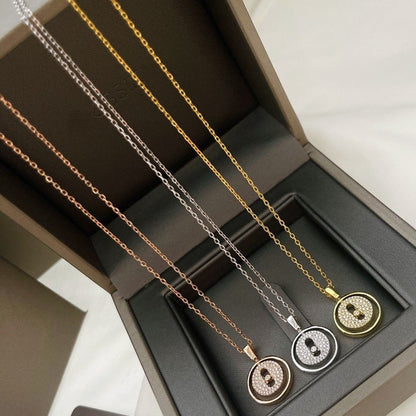 [OAKJURI Jewelry]LUCKY MOVER PM PAVED NECKLACE