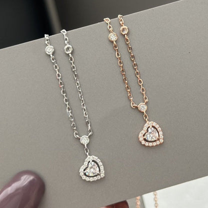 [OAKJURI Jewelry]JOY HEART DIAMOND NECKLACE
