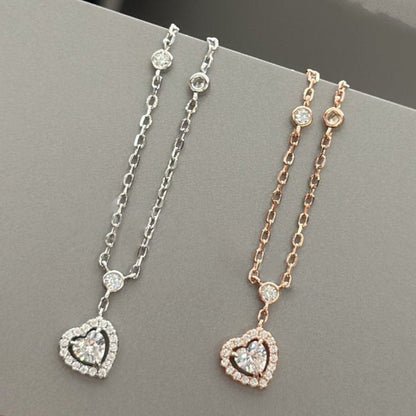 [OAKJURI Jewelry]JOY HEART DIAMOND NECKLACE