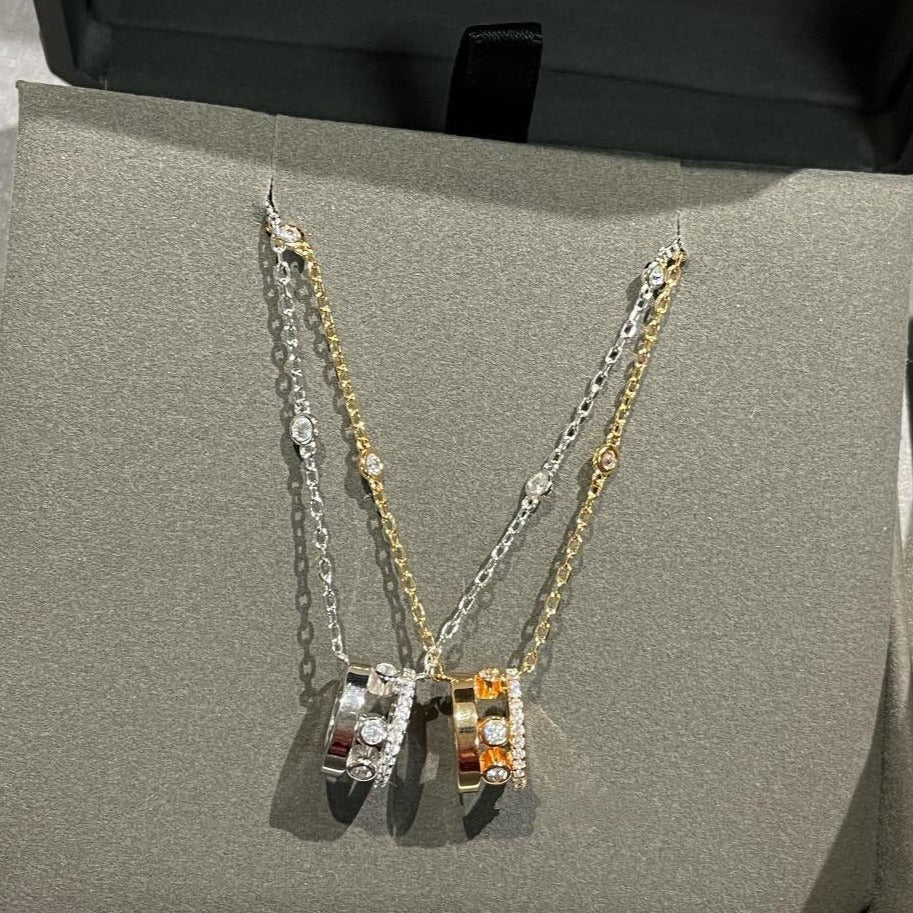 [OAKJURI Jewelry]CHAIN MOVE ROMANE PEDAND NECKLACE