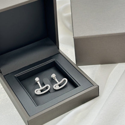 [OAKJURI Jewelry]MOVE UNO SILVER DIAMOND EARRINGS