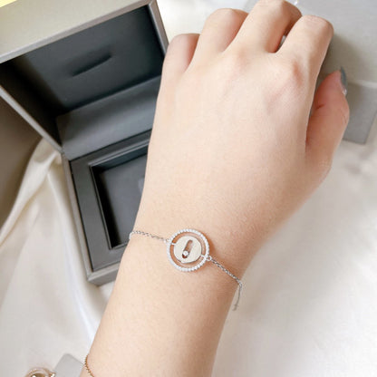 [OAKJURI Jewelry]LUCKY MOVE PAVED DIAMOND BRACELET