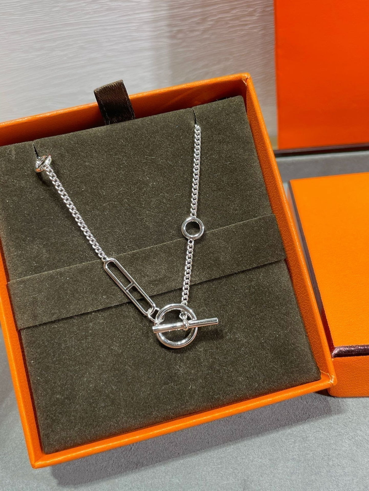 [OAKJURI Jewelry]HM STERLING CHAINE D'ANCRE HEART