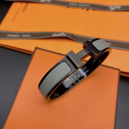 [OAKJURI Jewelry]CLIC HM SO BLACK GREY BRACELET