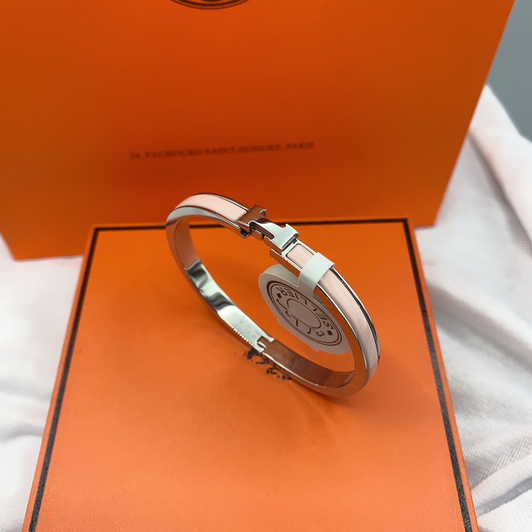 [OAKJURI Jewelry]CLASSIC HM CLIC  PINK 8MM ENAMEL BRACELET