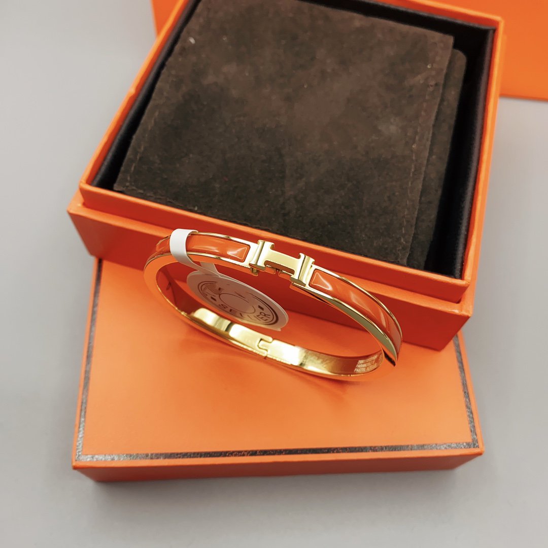 [OAKJURI Jewelry]CLASSIC HM CLIC RED 8MM ENAMEL BRACELET