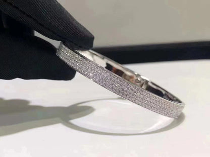 [OAKJURI Jewelry]HM KELLY BRACELET IN SILVER AND FULL PAVE DIAMOND