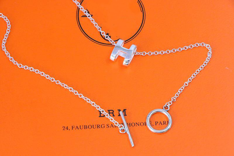 [OAKJURI Jewelry]HM NECKLACE H LETTER OVAL SERIES