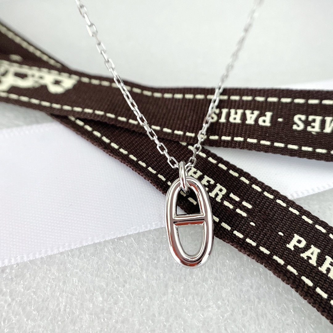 [OAKJURI Jewelry]HM PIG NOSE NECKLACE