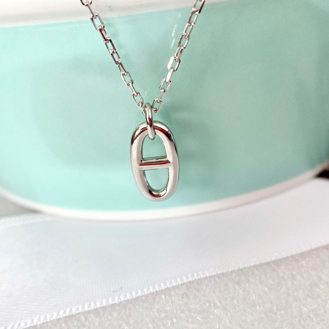 [OAKJURI Jewelry]HM PIG NOSE NECKLACE