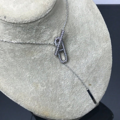 [OAKJURI Jewelry]HM NECKLACE PLATINUM ROSE GOLD DIAMOND