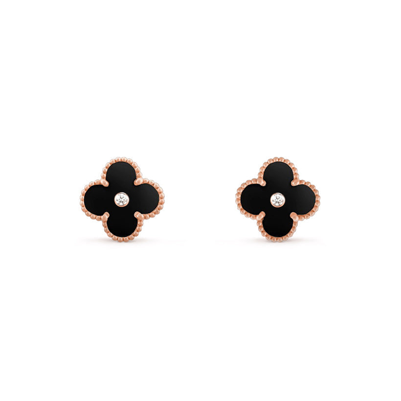 [OAKJURI Jewelry]CLOVER  15MM DIAMOND EARRINGS COLLECTION