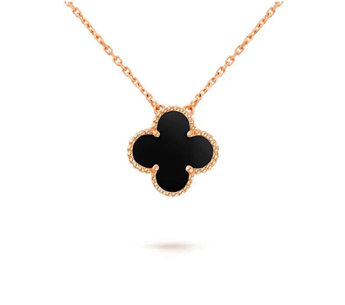 [OAKJURI Jewelry]CLOVER 15MM SINGLE FLOWER NECKLACE COLLECTION