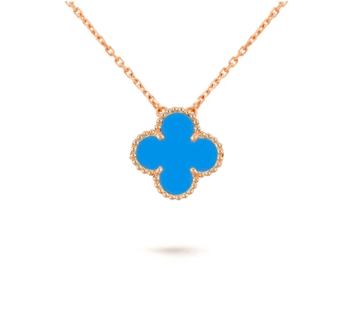 [OAKJURI Jewelry]CLOVER 15MM SINGLE FLOWER NECKLACE COLLECTION