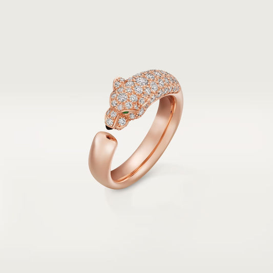 [OAKJURI Jewelry] PANTHERE HALF DIAMOND SMALL RING
