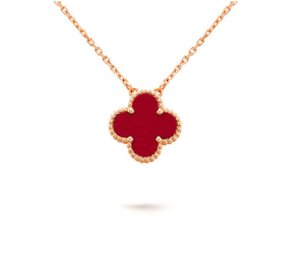 [OAKJURI Jewelry]CLOVER 15MM SINGLE FLOWER NECKLACE COLLECTION