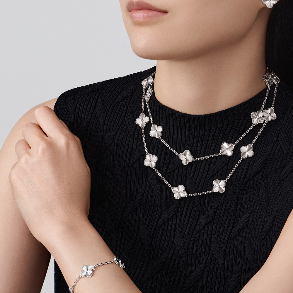 [OAKJURI Jewelry]CLOVER 20 MOTIFS DIAMOND SILVER