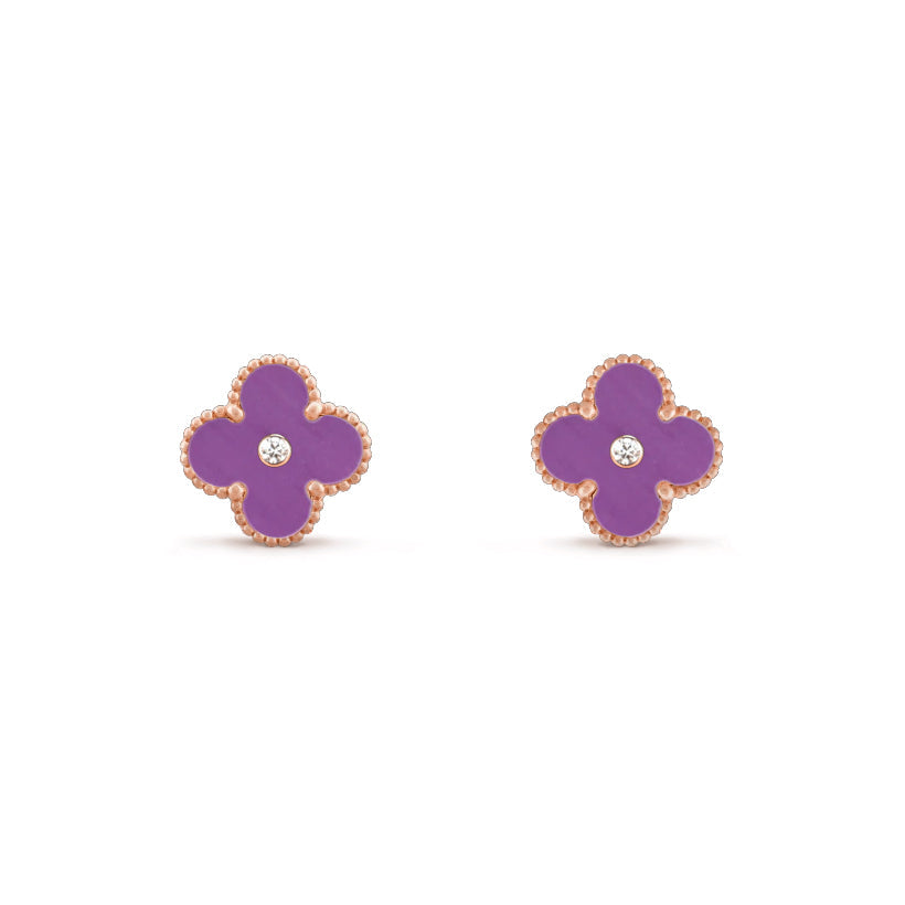 [OAKJURI Jewelry]CLOVER  15MM DIAMOND EARRINGS COLLECTION