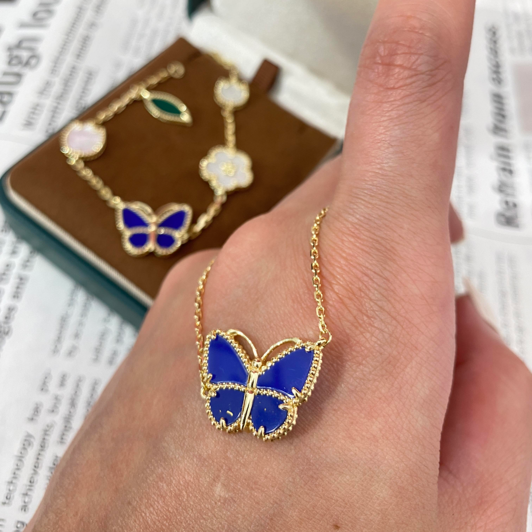 [OAKJURI Jewelry] 2026 NEW LUCKY BUTTERFLY 1 MOTIFS NECKLACE