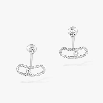 [OAKJURI Jewelry]MOVE UNO SILVER DIAMOND EARRINGS