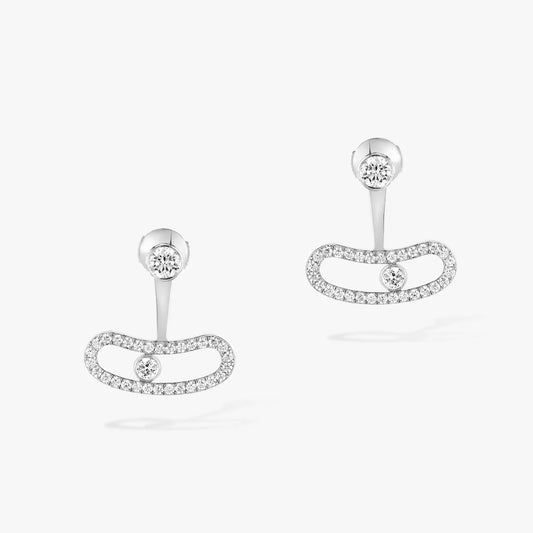 [OAKJURI Jewelry]MOVE UNO SILVER DIAMOND EARRINGS