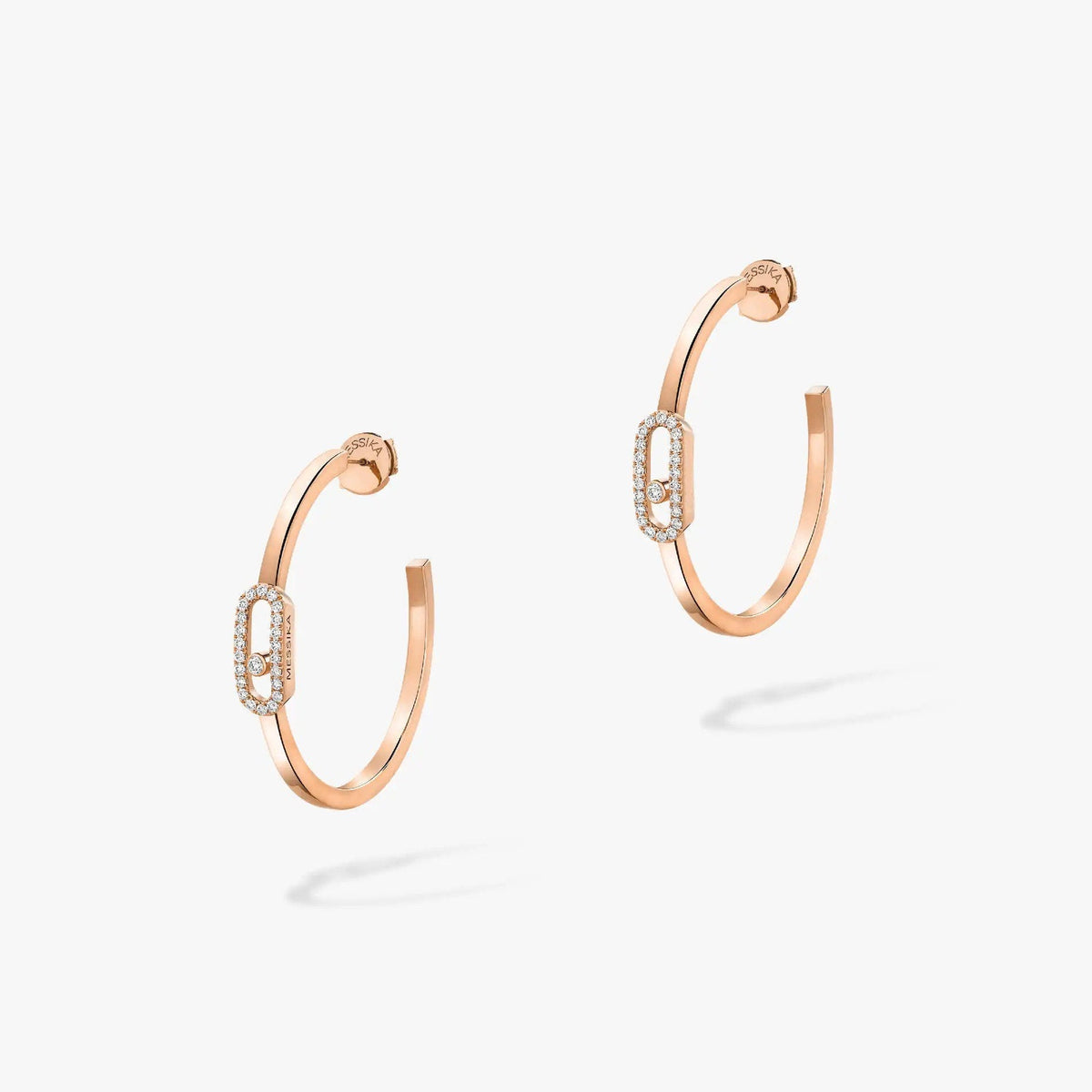 [OAKJURI Jewelry]CREOLES MOVE UNO PM DIAMOND EARRINGS