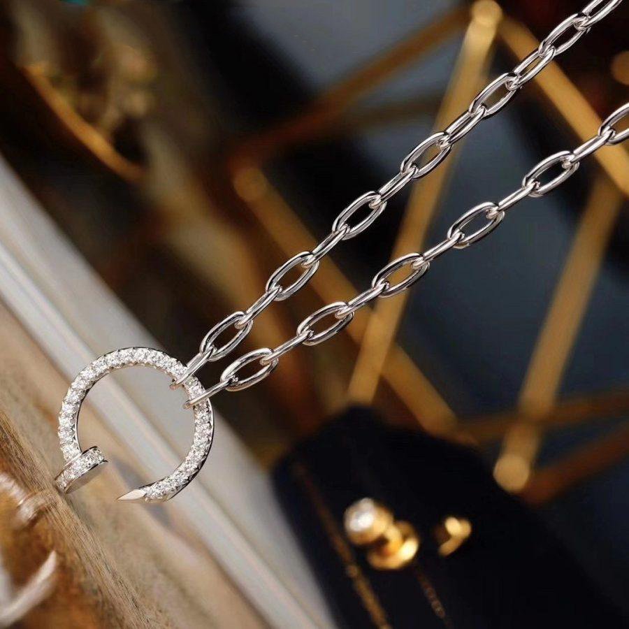 [OAKJURI Jewelry] JUSTE NECKLACE FULL DIAMONDS