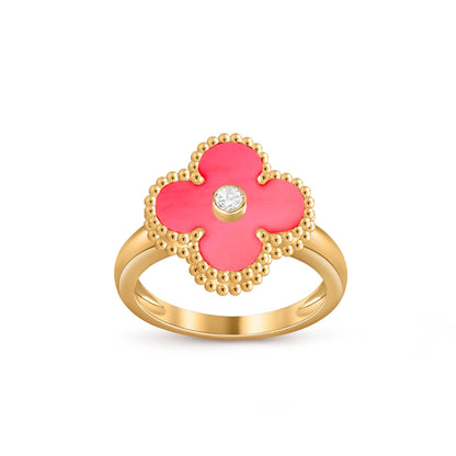 [OAKJURI Jewelry]CLOVER DIAMOND RING GOLD COLLECTION