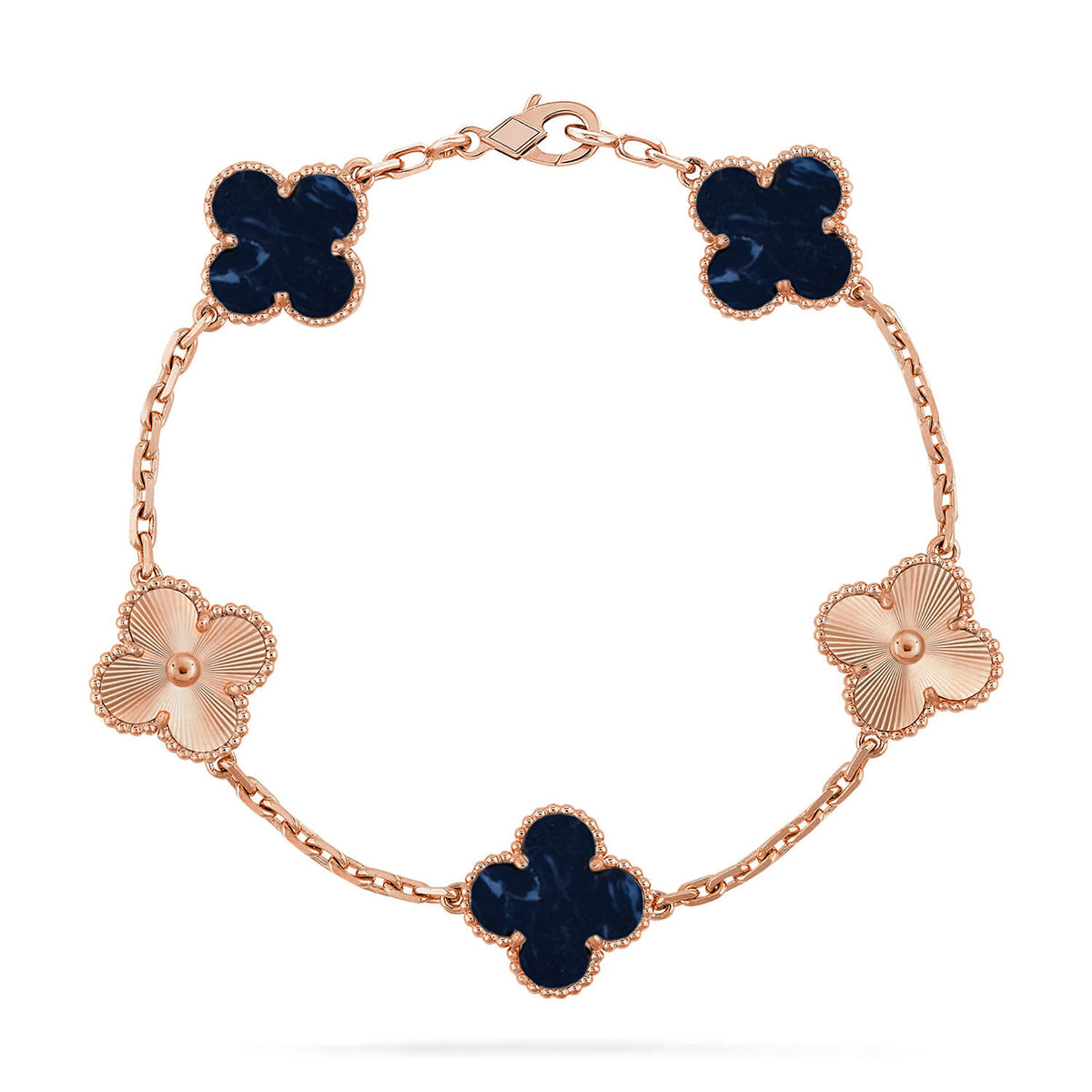 [OAKJURI Jewelry]CLOVER 5 MOTIF PIETERSITE BRACELET COLLECTION