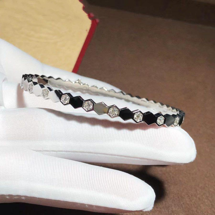 [OAKJURI Jewelry]BEE LOVE SILVER DIAMOND BRACELET
