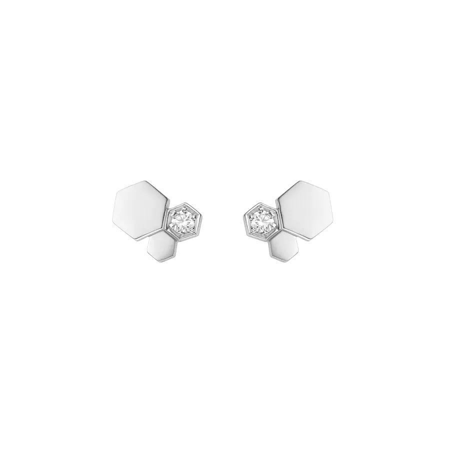 [OAKJURI Jewelry]BEE LOVE SILVER DIAMOND EARRINGS