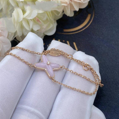 [OAKJURI Jewelry]JEUX BRACELET PINK MOP PINK GOLD 1 DIAMOND