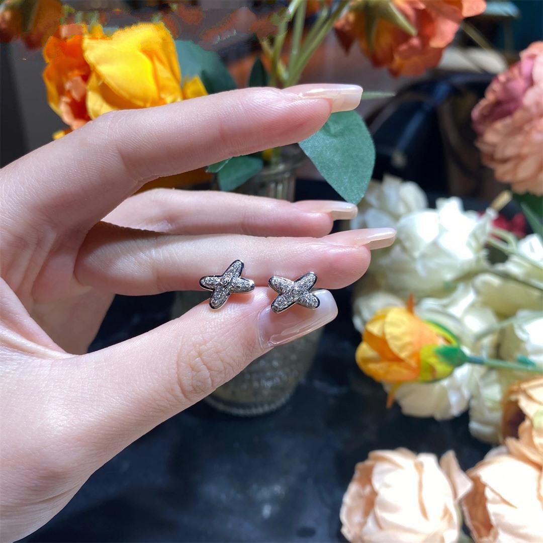 [OAKJURI Jewelry]JEUX DE SILVER DIAMOND EARRINGS