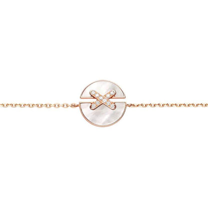 [OAKJURI Jewelry]JEUX DE BRACELET MOP PINK GOLD DIAMONDS