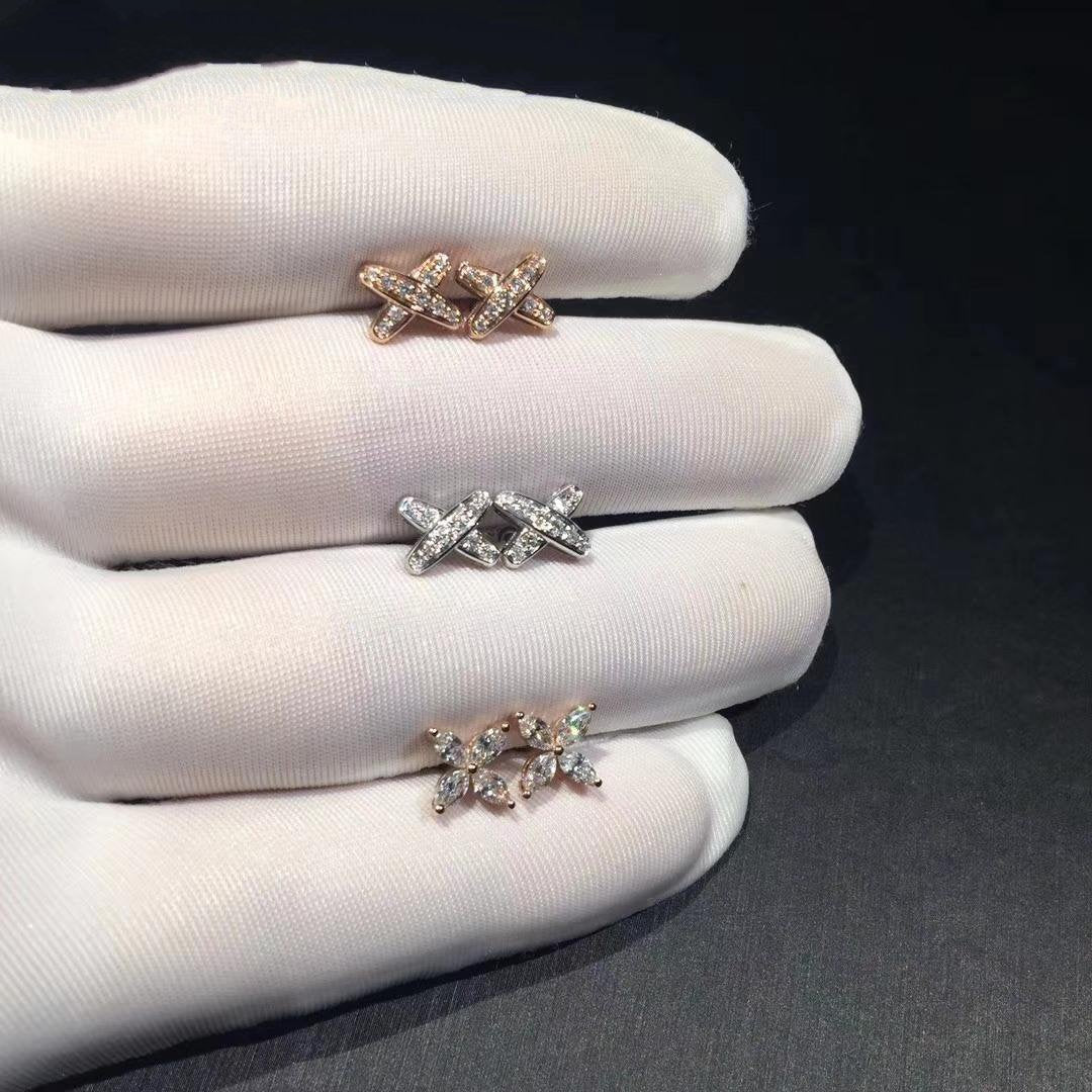 [OAKJURI Jewelry]JEUX DE DIAMOND EARRINGS
