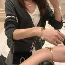 [OAKJURI Jewelry]Move Noa Rose Gold Pavé Diamond Bangle Bracelet