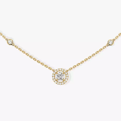 [OAKJURI Jewelry]Diamond Necklace 0,20ct Brilliant Shape Joy